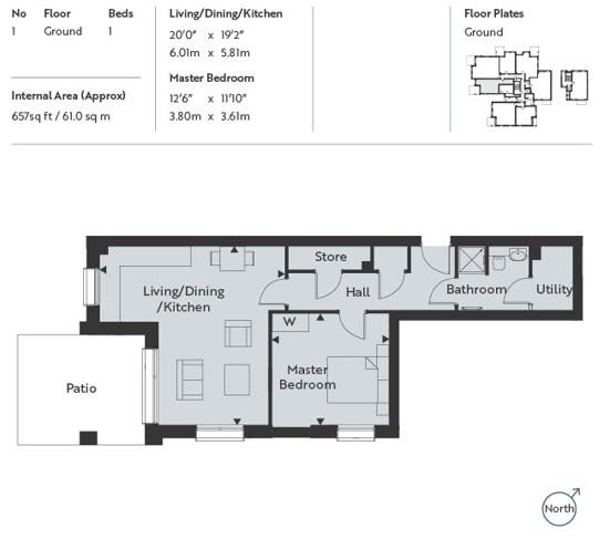 Floor Plan | Flat - Retirement | 32 Lindfield Place | For Sale